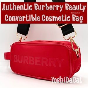 🆕 HOST PICK 💕 Burberry Beauty Cosmetic Case to Convertible Crossbody Bag New